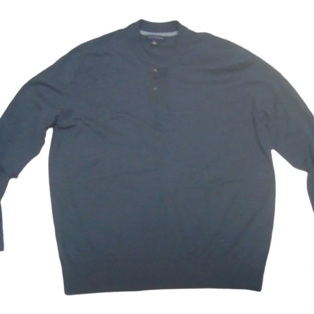 BANANA REPUBLIC GRAY 3 SNAP PULLOVER SWEATER XL